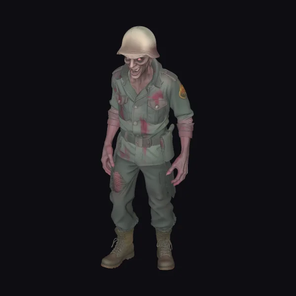 Zombie WW2 Soldier