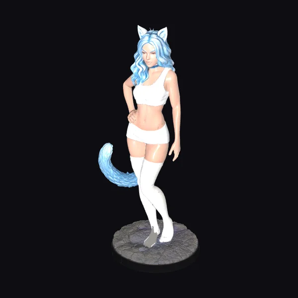 Blue Fox Cosplay Girl