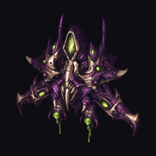 Purple Alien Spacecraft