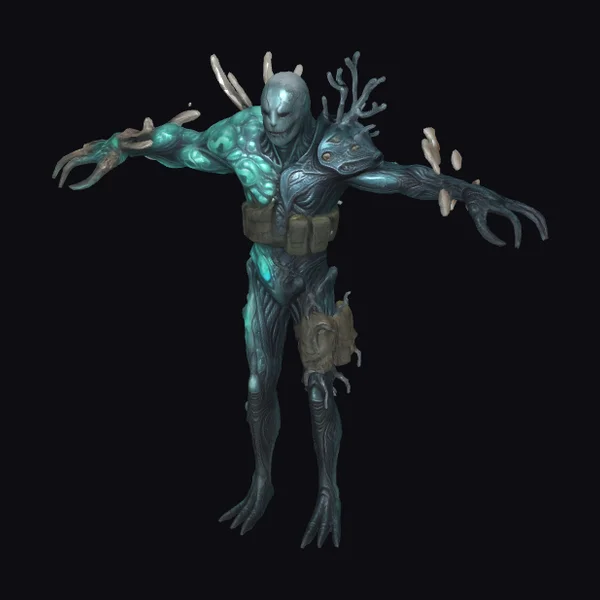 Emerald Humanoid Creature