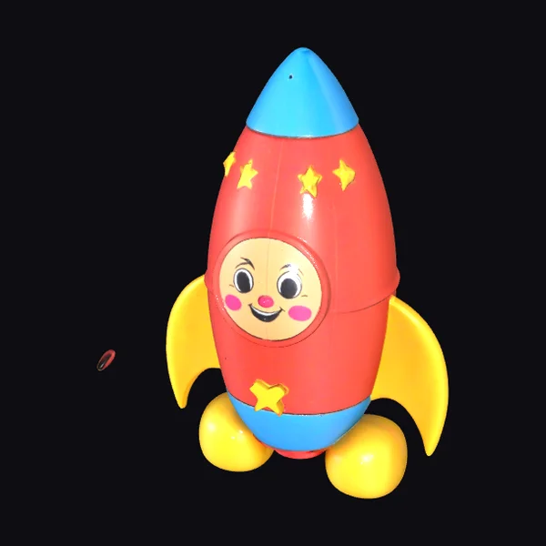 Smiling Toy Rocket