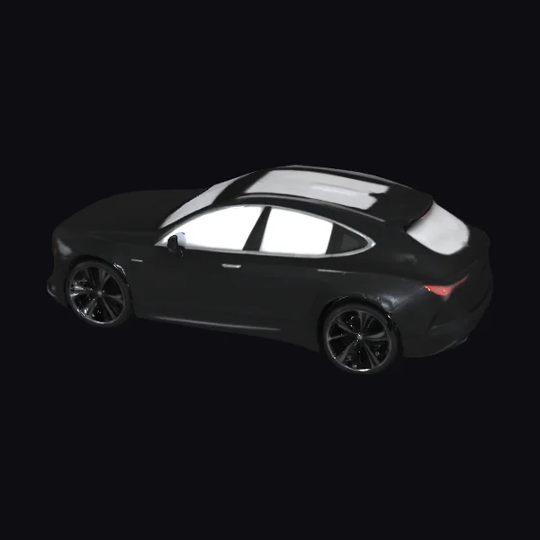 Sleek Black Sports Car