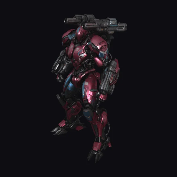 Crimson Mech Warrior