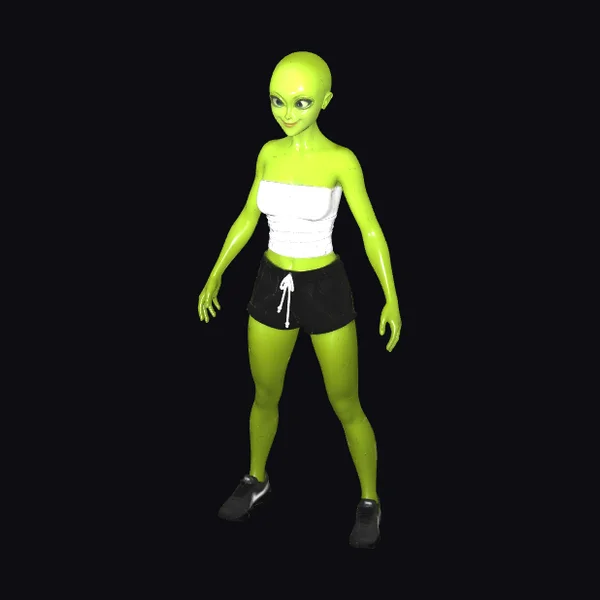 Green Alien Female