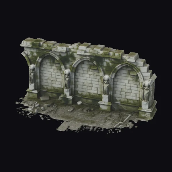 Mossy Ruins Three Arches