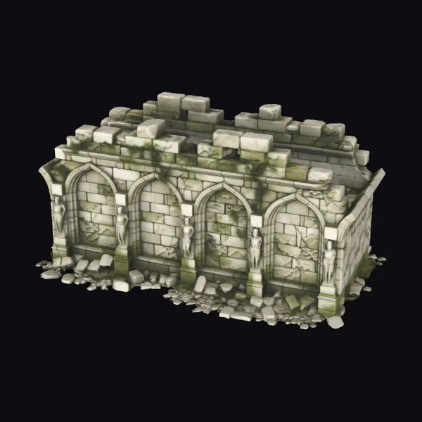 Ancient Ivy Covered Ruins