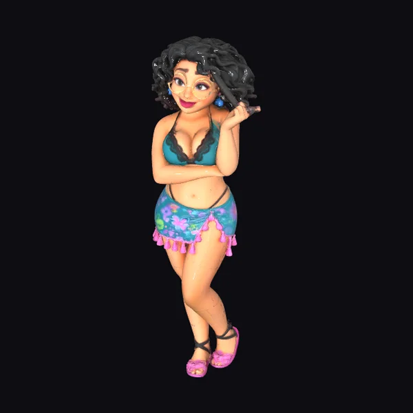 Tropical Teal Goddess