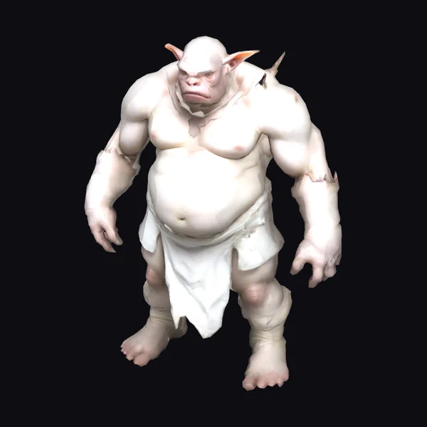 Albino Muscular Grunt Creature