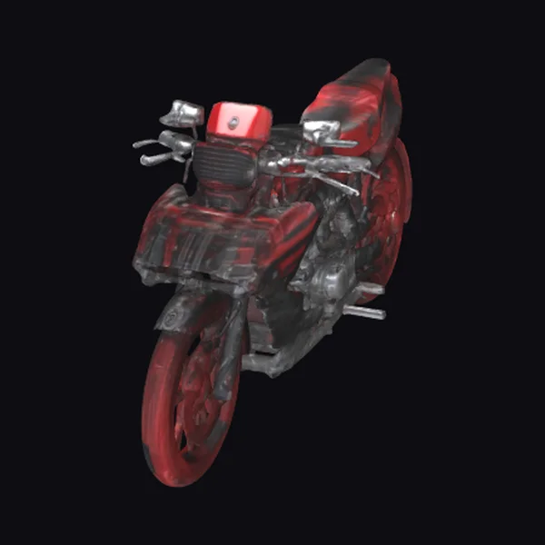 Red Black Motorcycle