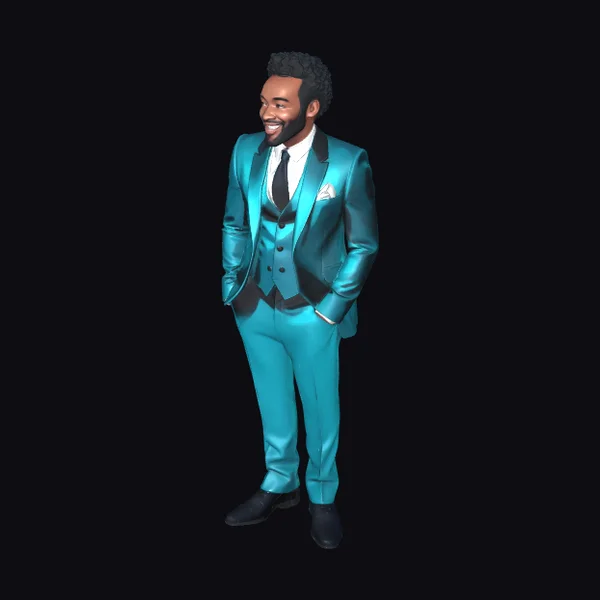 Teal Suit Man