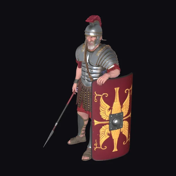 Roman Legionnaire with Shield