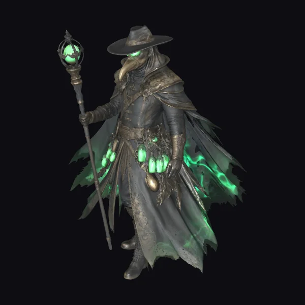 Dark Alchemist with Staff