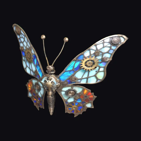 Steampunk Butterfly Sculpture