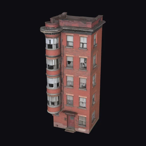Red Brick Apartment Building