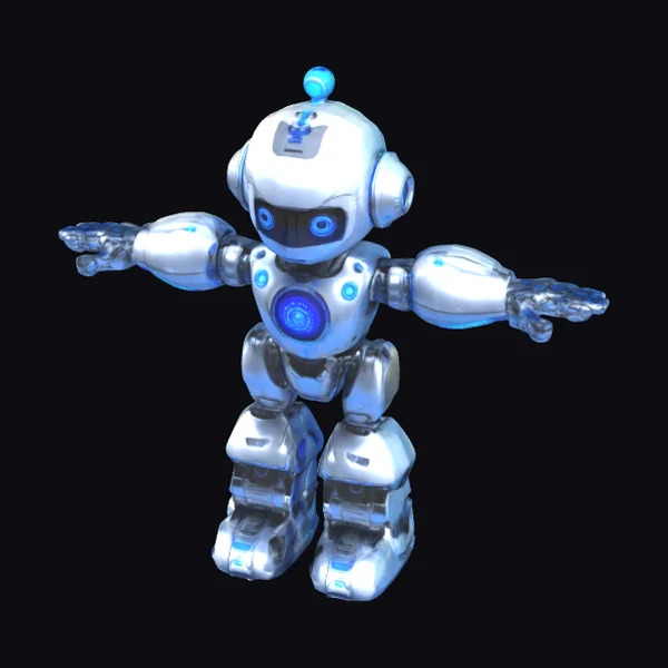Shiny Blue Robot