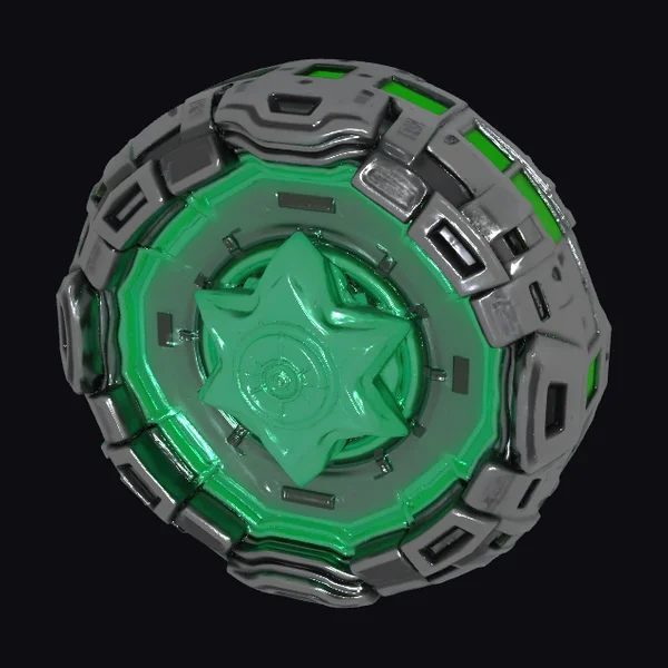 Glowing Green Energy Core