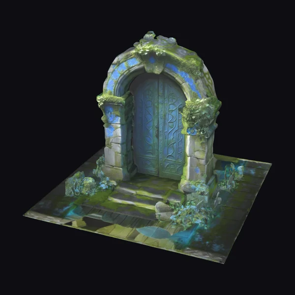 Ancient Stone Portal Entrance