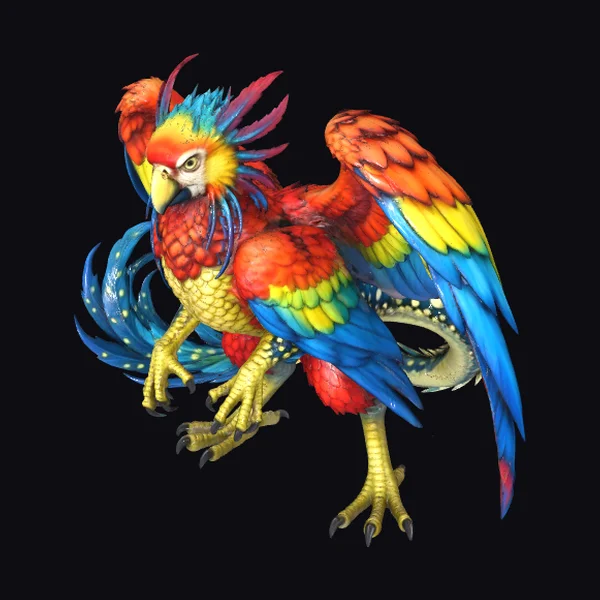 Vibrant Parrot Dragon