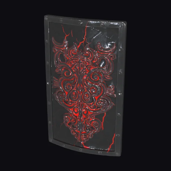 Black Red Shield Design