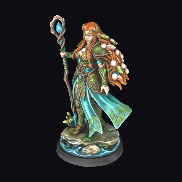Elf Sorceress with Staff