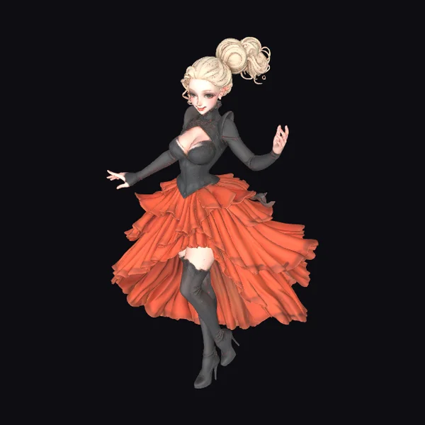 Elegant Woman Dancing