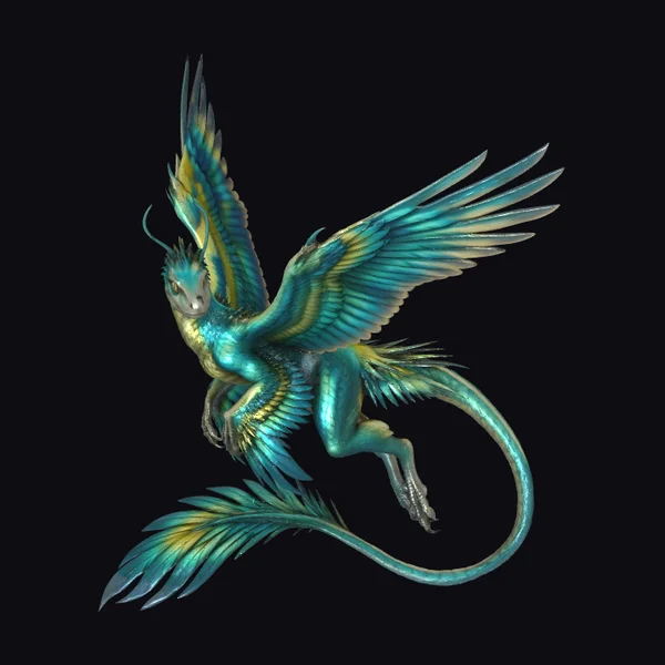 Turquoise Winged Beast