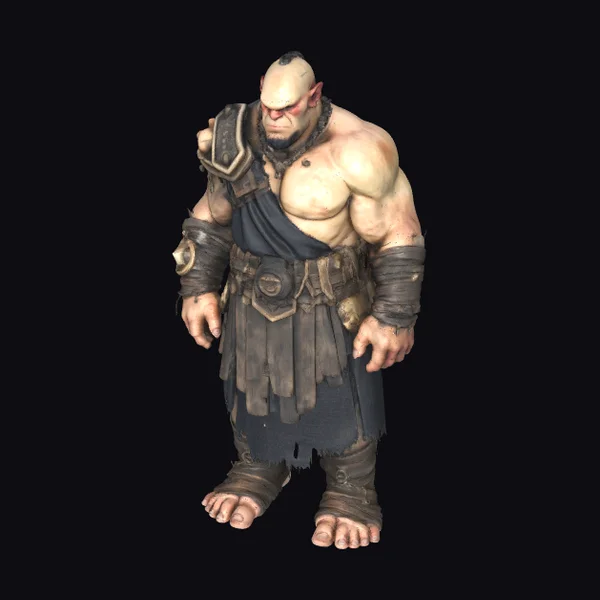 Muscular Warrior Barefoot
