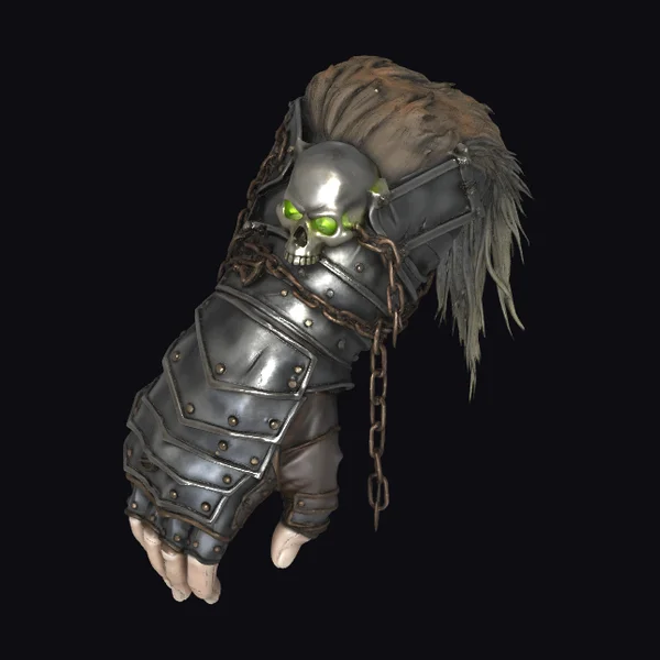 Necrotic Armored Gauntlet