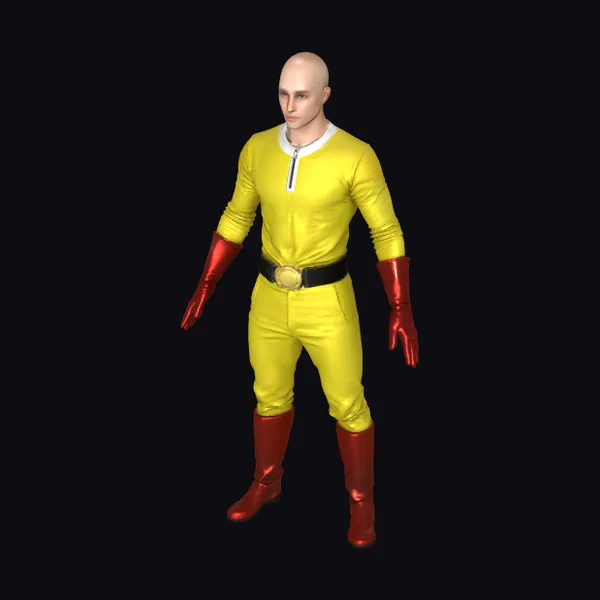 Bald Superhero Figure