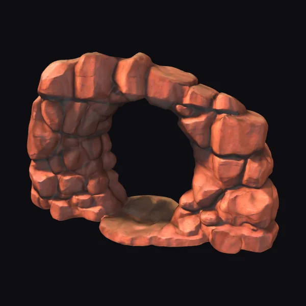 Rocky Cave Wall Segment