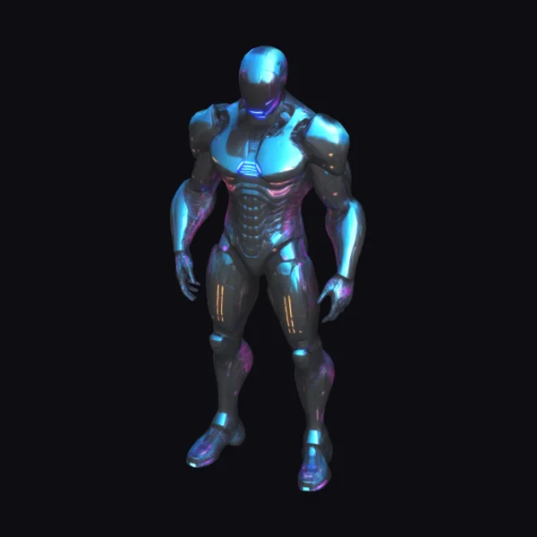 Cyberpunk Superhero Exosuit