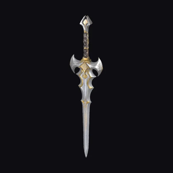 Elven Sword with Gold Accents