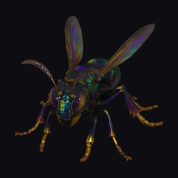 Iridescent Wasp Insect