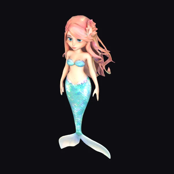 Stylized Mermaid Heroine