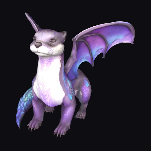 Purple Winged Otter Creature