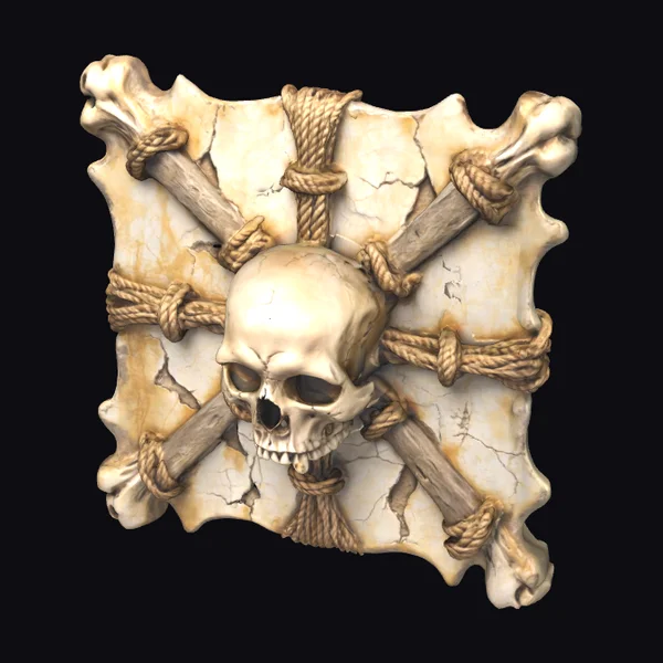 Skull with Crossed Bones Emblem