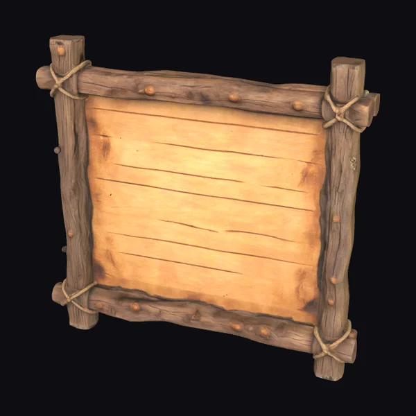 Rustic Wooden Quest Board