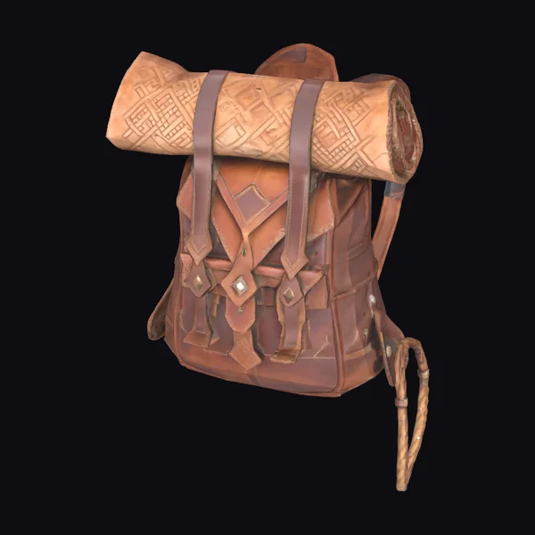 Brown Leather Backpack