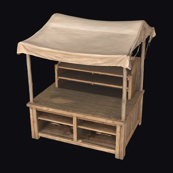 Wooden Market Stall Display