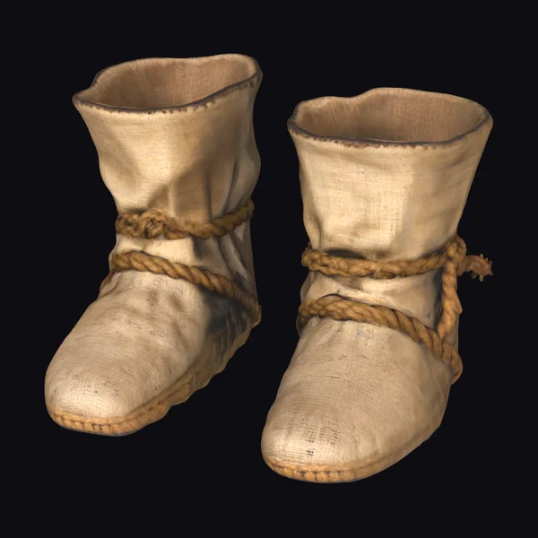 Vintage Burlap Boots