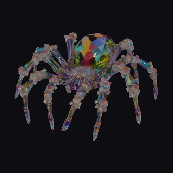Iridescent Crystal Spider