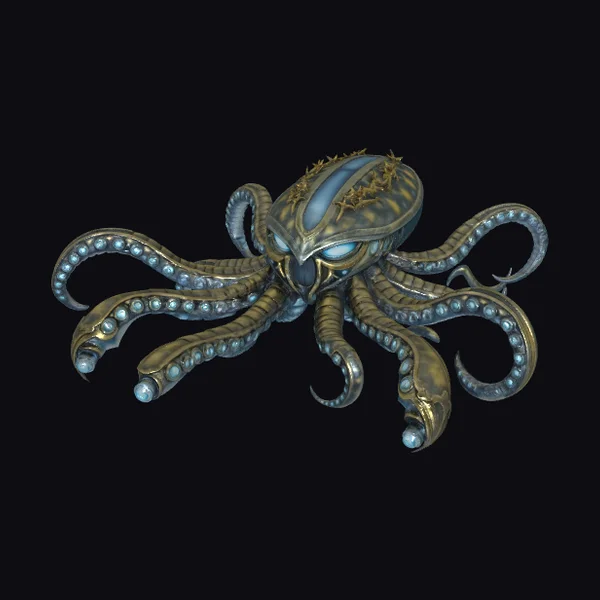 Cybernetic Octopus Creature