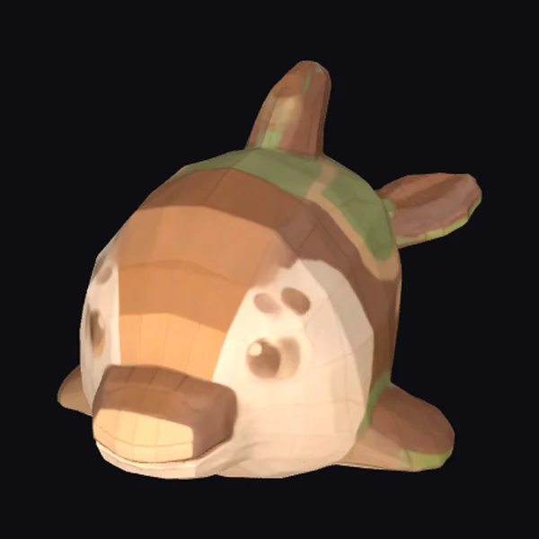 Camouflage Dolphin Head