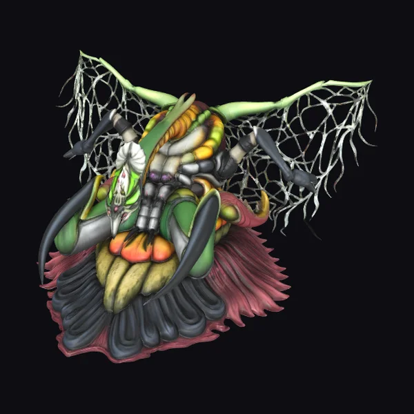 Biomechanical Kaiju Head