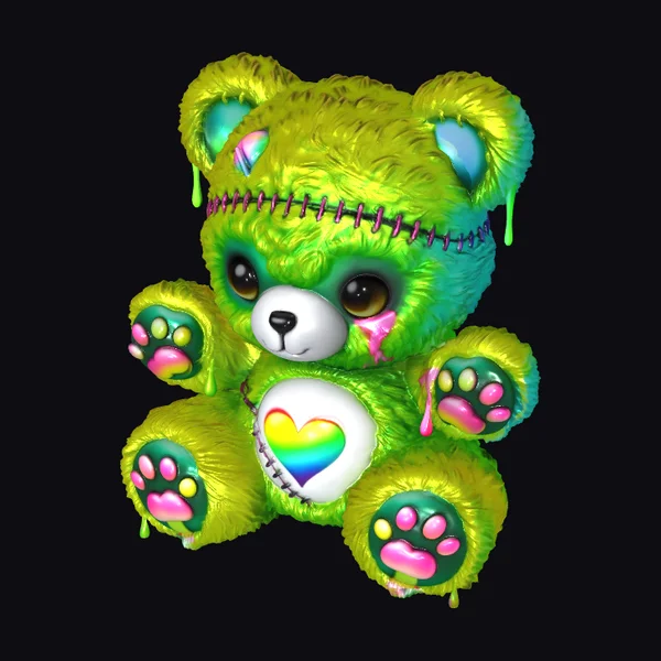 Neon Teddy Bear