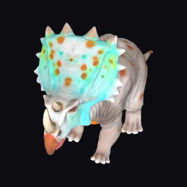 Glowing Triceratops Head