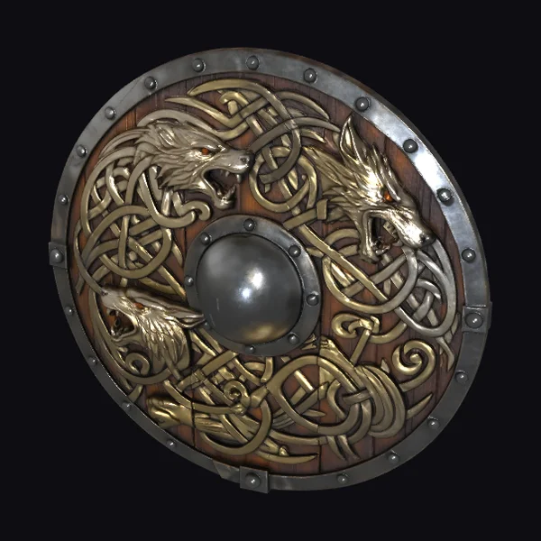 Viking Wolf Shield
