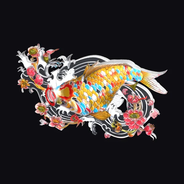 Vibrant Koi Fish Design