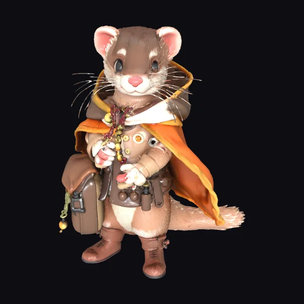 Fantasy Ferret Adventurer