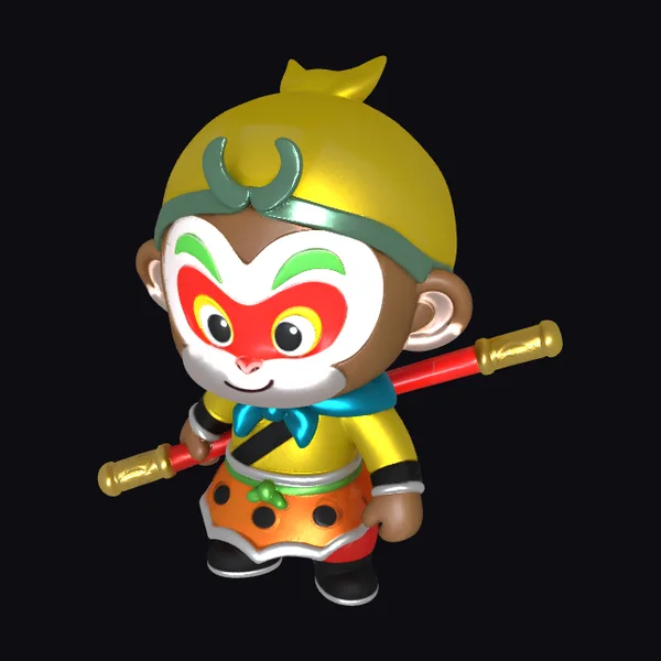 Monkey Warrior Toy